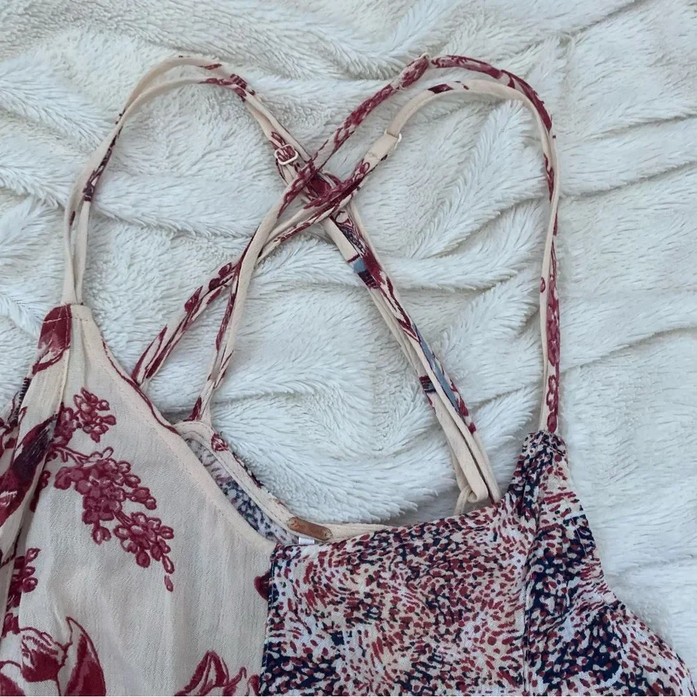 Free People Isabella romper mixed print